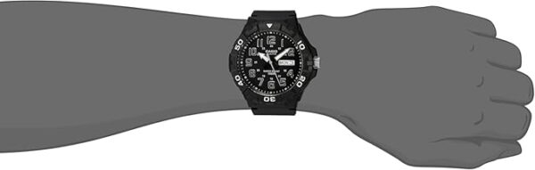 Casio MRW200H Series | Men's Analog Watch | Sporty Design | 100 Meter Water Resistance | Date Display | Rotary Bezel | Regular Time Keeping (HR, Min, SEC, PM, Date, Day) | 3 Year Battery - Image 5
