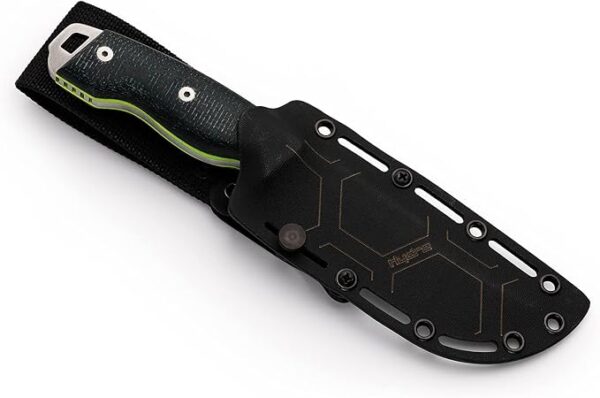 Hydra OPENFIELD Survival Knife with 125 mm Niolox SB1 cryogenic steel, blue Jute Micarta handle, includes kydex sheath - Image 4