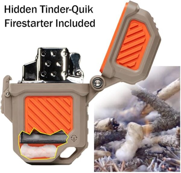 Thyrm PyroVault 2.0 Lighter Armor Compatible with Zippo Inserts, for Protection, Less Evaporation, and Retention, Made in The USA (Urban (Dark Urban Grey + Black)) - Image 6