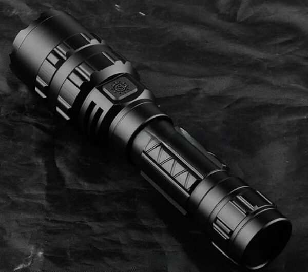 1600 Lumens Tactical Flashlight, Rechargeable LED Flashlight with Pressure Switch for Hiking, Camping, Fishing Emergency, 5 Lighting Modes 656 FT Lighting Range IP-6 Waterproof - Image 6