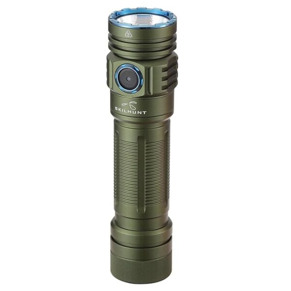 SKILHUNT M300 V2 3000 Lumens Powerful Magnetic Rechargeable LED Flashlight, Light for EDC, Outdoor, Rescue, Searching, Hiking and Emergency (Green High CRI 144ART 4500K)