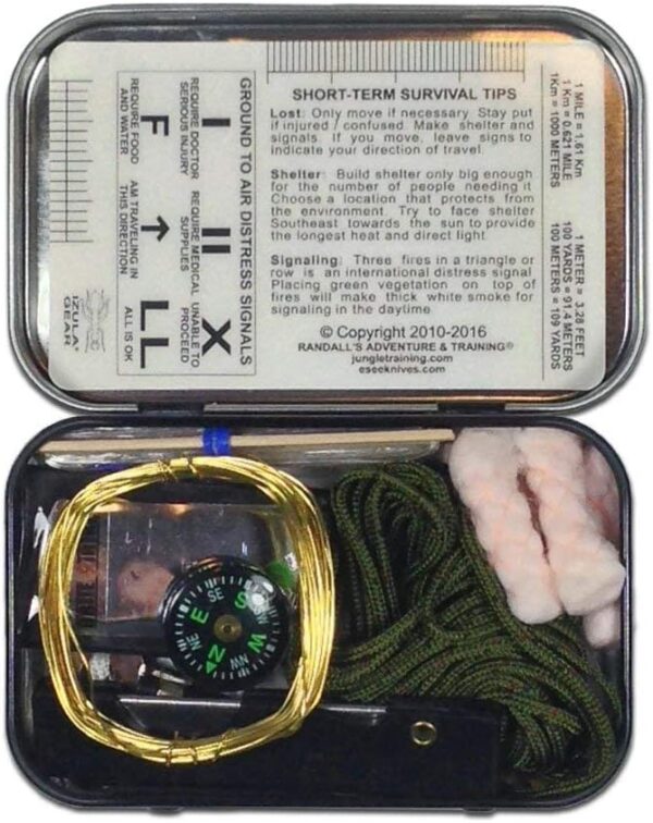 ESEE Knives Mini-KIT, Izula Gear Mini Survival Kit in Tin - Image 2