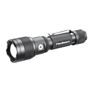 Powertac Flexbeam Tactical Flashlight â 700m Long Throw Zoomable LED, 1200 Lumens, 6 Modes, Rechargeable, Waterproof EDC Torch with Memory Function, Clip & Momentary On for Hunting, Outdoor, Emergency