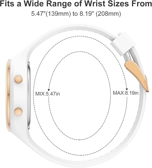 GOLDEN HOUR Waterproof Sport Women's Digital Chronograph Silicone Strap Watch - Image 5