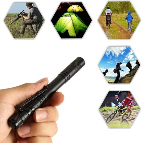 10Pack Pen Light Flashlight 1000LM Ultra Slim LED Pocket Penlight Torch with Clip for Inspection, Camping,and Emergency - Image 3