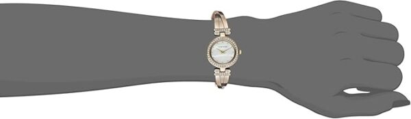 Anne Klein Women's Premium Crystal Accented Bangle Watch and Bracelet Set - Image 6