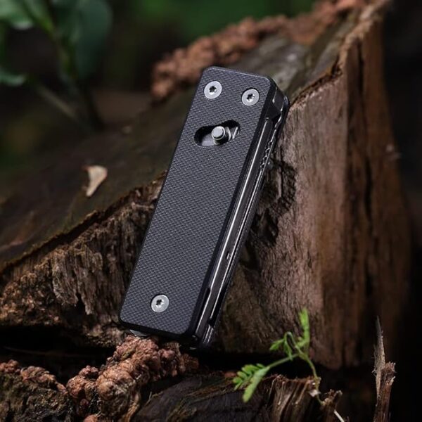 ROXON KS2 Elite D2 Blade 13 in 1 Mini Multi Tool function pocket knife with big scissor, G10 handle and Pocket clip, good for Camping/Backpacking/Emergencies/EDC Multitool (D2 Steel Blade) - Image 6