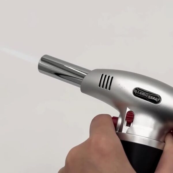 Butane Torch for Cooking - Refillable Culinary Torch for Creme Brulee, Ideal Camping Essentials, Heat Gun Functionality - Butane Not Included - Black - Image 3