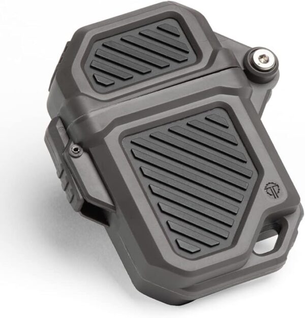Thyrm PyroVault 2.0 Lighter Armor Compatible with Zippo Inserts, for Protection, Less Evaporation, and Retention, Made in The USA (Urban (Dark Urban Grey + Black)) - Image 2