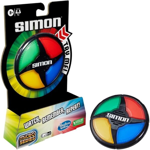 Hasbro Gaming Simon Micro Series Electronic Game for 1 or More Players, Classic Simon Gameplay in a Compact Size, Fun Party Game for Kids Ages 8+ - Image 2
