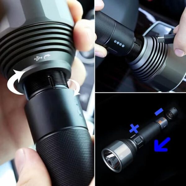 NEXTOOL Rechargeable Led Flashlight 2000 High Lumens, 5 Modes 5000mAh Battery Included Flashlights Torch, IPX7 Waterproof EDC Flashlight for Camping, Emergency, Power Outages, Hiking - Image 6