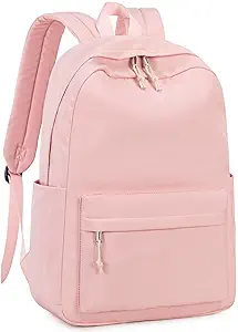 School Backpack for Teen Girls Women Laptop Backpack College Bookbags Middle School Travel Work Commuter Back Pack(Pink)