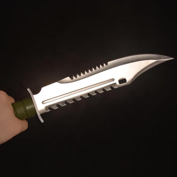 Sawtooth Dagger Blade Sharp 16.5 inches Green, Used for Outdoor Camping, Hiking, Adventure, self-Defense, Survival - Image 4