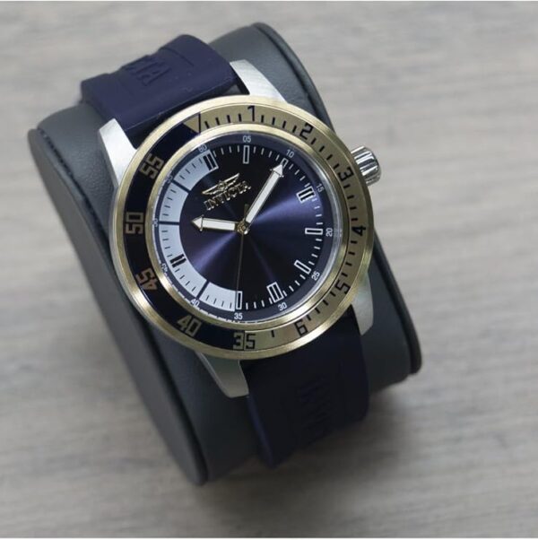 Invicta Men's 12847 Specialty Blue Dial Blue Polyurethane Watch - Image 4