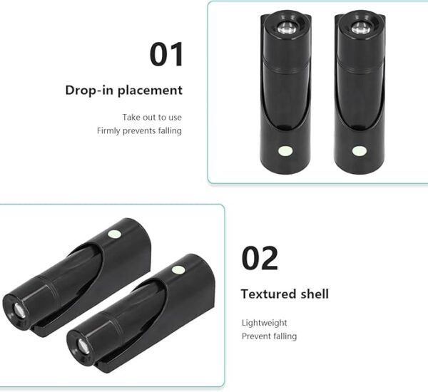 Emergency Torch, Wall Mounted Flashlight, LED Fire Escape Lighting, Battery Powered Small Emergency Flashlight, Escape Lighting Torch for Hotel, Restaurant - Image 6