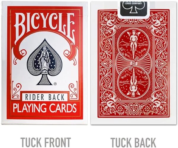 Bicycle Rider Back Playing Cards, Standard Index, Poker Cards, Premium Playing Cards, Red & Blue, 2 Count (Pack of 1) - Image 3