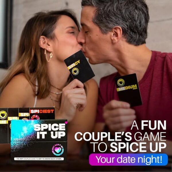 Why Don't We - Spice IT UP - Super Fun Couples Games for Date Nights: 150 Cards with Conversations, Spicy Dares & More - Best Date Night Games for Couples - Romantic Adult Couple Game - Image 3