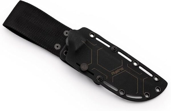 Hydra OPENFIELD Survival Knife with 125 mm Niolox SB1 cryogenic steel, blue Jute Micarta handle, includes kydex sheath - Image 5