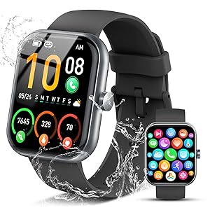 Smart Watch for Men Women, 1.96" HD Fitness Tracker Running Watch (Answer/Make Call), IP68 Waterproof,Pedometer, Sleep/Step/Activity/Heart Rate Monitor,110+ Sport Mode Smartwatch for iOS Android Phone