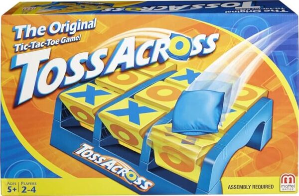 Mattel Games Toss Across Kids Outdoor Game, Bean Bag Throw for Camping & Family Nights, Get 3-in-a-Row for 2 to 4 Players - Image 2