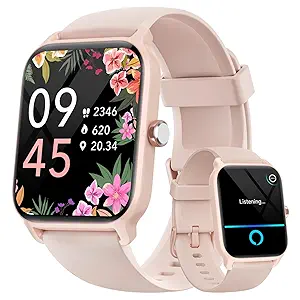 Fitpolo Smart Watch for Women Android & iPhone, Alexa Built-in [1.8" HD Screen] IP68 Waterproof Fitness Watch with Bluetooth Call (Answer/Make), Heart Rate/Sleep/SpO2 Monitor, 105 Sports Trackers