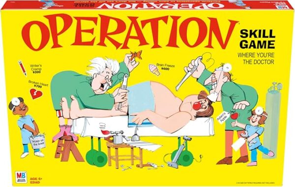 Operation Electronic Board Game, Family Games for Kids Ages 6+, Kids Board Games for 1+ Players, Funny Games for Kids, Kids Gifts (Amazon Exclusive) - Image 2