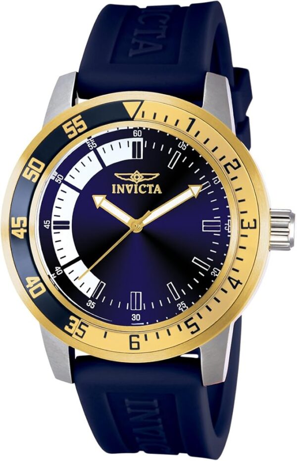 Invicta Men's 12847 Specialty Blue Dial Blue Polyurethane Watch - Image 2