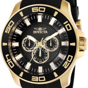 Invicta Mens Pro Diver Quartz Watch, Black, 28001