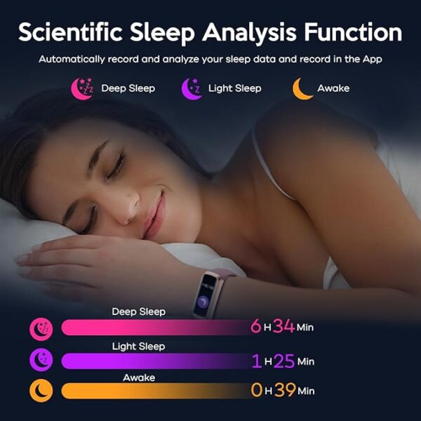 Fitness Tracker,2025 Smart Watch with Blood Pressure Heart Rate & Sleep Monitor IP67 Waterproof Step Calorie Counter Pedometer Fitness Activity Watch Health Watch for Android iOS Phone Men Women - Image 6