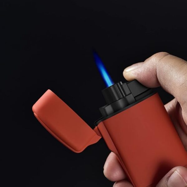 Navpeak Mini Torch Lighter Windproof Jet Flame Butane Pocket Refillable for Candles, Outdoor, Firework, Camping, Fireplaces, Gas Stove, BBQ & Survival Gear, Pack 2, Black+Blue (Butane not Included) - Image 6