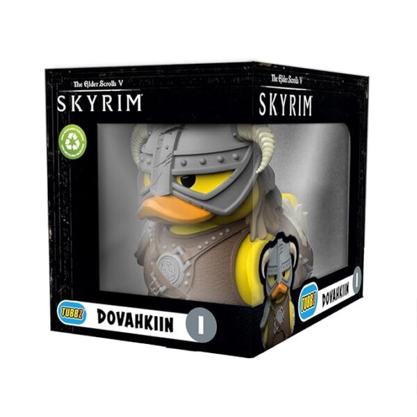 TUBBZ Boxed Edition Dovahkiin Collectible Vinyl Rubber Duck Figure - Official Skyrim Merchandise - Fantasy Video Games