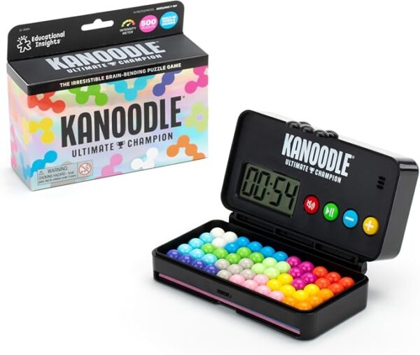 Educational Insights Kanoodle Ultimate Champion - 3D Brain Teaser Puzzle with Timer, Handheld Travel Games & Toys for Single Player, Challenging Logic Puzzles & Gifts for Kids, Teens & Adults Ages 7+ - Image 2