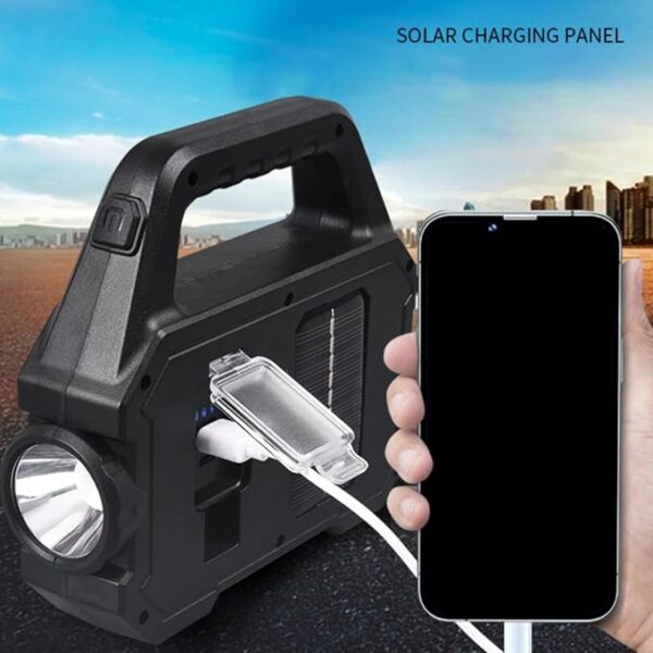 1 Pack Flashlight High Rechargeable Outdoor Spotlight LED Work Light Searchlight for Camping Emergencies Camping Lamp (SL1, One Size) - Image 6