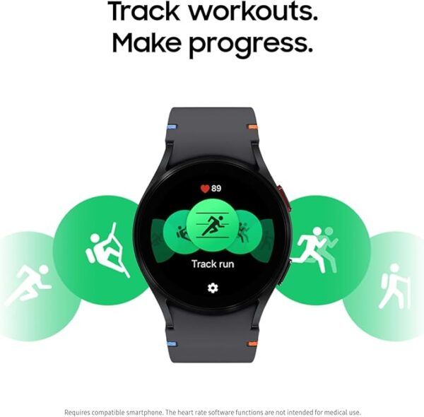 Samsung Galaxy Watch FE 40mm Bluetooth AI Smartwatch w/Fitness Tracking, BIA Sensor, Personalized HR Zones, Heart Rate Tracker, Sleep Monitor, 2024, Black [US Version, 1Yr Manufacturer Warranty] - Image 4