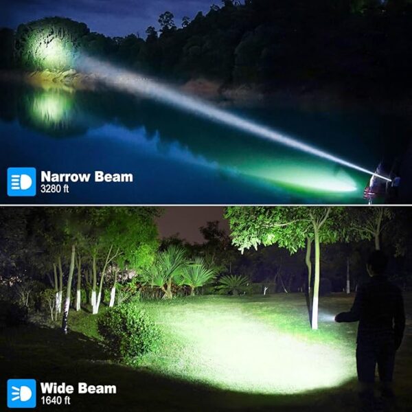 Rechargeable Flashlights 3000 High Lumens, Super Bright LED Flashlight 2 Pack, IPX7 Waterproof Flashlight with 5 Modes, Handheld Flash Light for Emergencies, Camping, Hiking, Home - Image 5