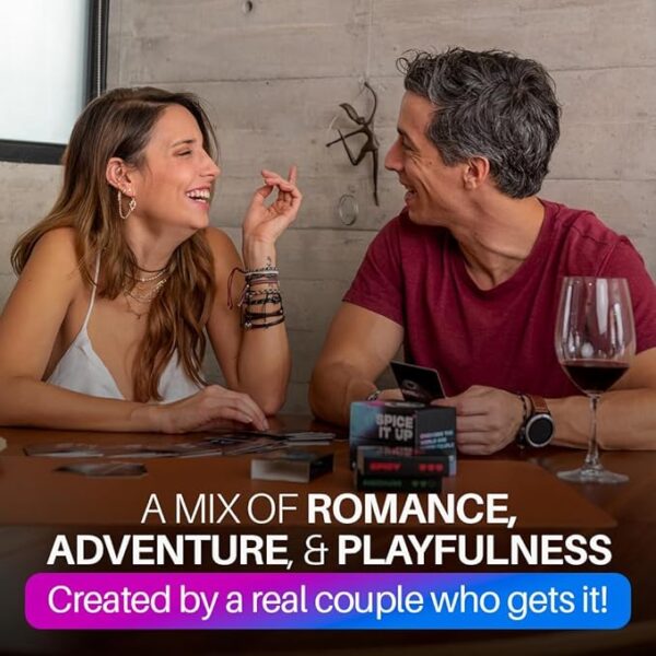 Why Don't We - Spice IT UP - Super Fun Couples Games for Date Nights: 150 Cards with Conversations, Spicy Dares & More - Best Date Night Games for Couples - Romantic Adult Couple Game - Image 5