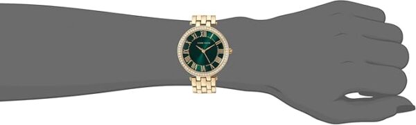 Anne Klein Women's Premium Crystal Accented Gold-Tone Bracelet Watch, AK/2230GNGB - Image 6