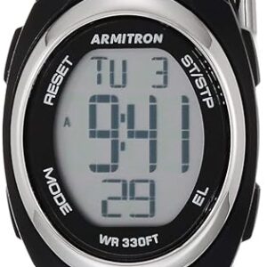 Armitron Sport Women's Digital Chronograph Resin Strap Watch, 45/7034