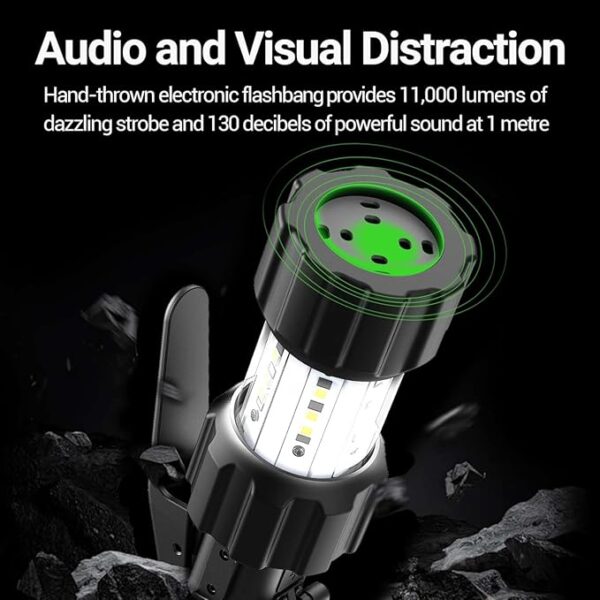 NEXTORCH ND30B Civilian Electronic Distraction Device, 11,000 Lumen Strobe Light & 130dB Audio Output in Rubber for Training, Home Security and Emergency Signaling - Image 4
