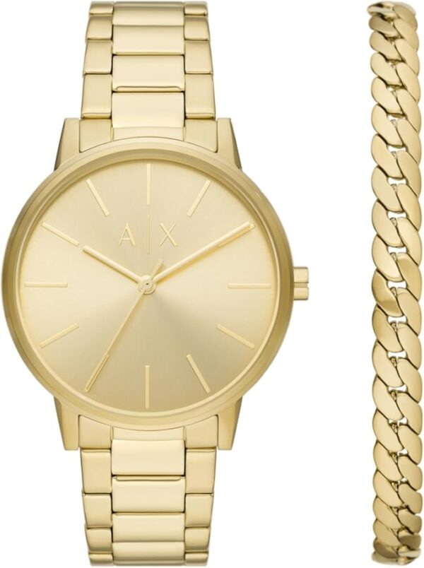 A|X Armani Exchange Men's Watch with Three-Hand Analog Display and Stainless Steel or Leather Band, Watch for Men - Image 2