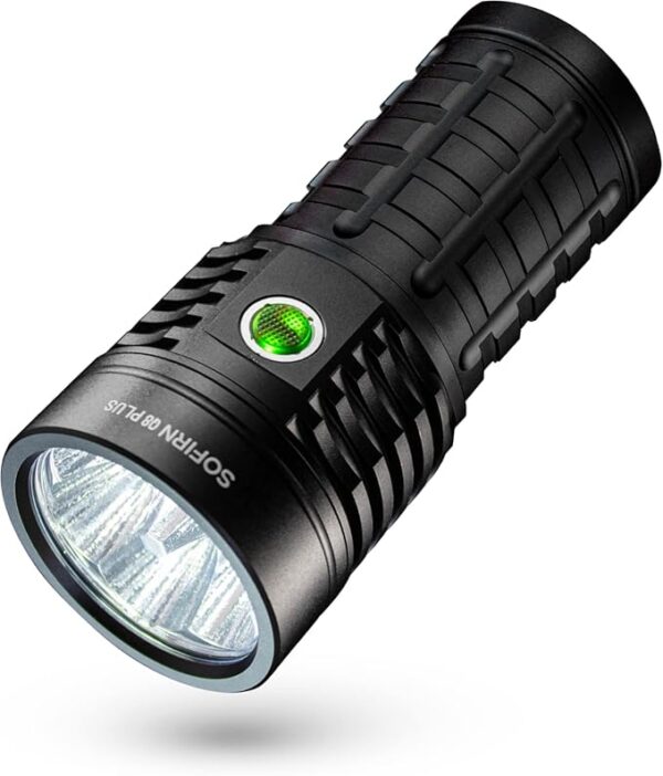 sofirn Q8 Plus Super Bright Flashlight max 16000 Lumens, Rechargeable Powerful Flashlight with High Powered 6* LED, Anduril 2 UI, Ultra-Long Runtime for Camping, Searching, Survival, Emergency - Image 2