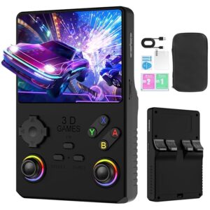 V40 PRO Upgraded Retro Handheld Game Console, Built in 35,000+Classic Games, 36+Simulators, Linux System, 3.5-inch 4K HD IPS Screen Video Player, 256GB TF Card, Portable Pocket Arcade Console (Black)