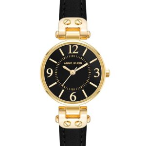 Anne Klein Women's Leather Strap Watch