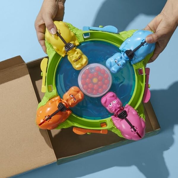 Hungry Hungry Hippos Game for Preschoolers | Instant Marble Relaunch, Easy Set-Up & Storage| Ages 4 and Up | 2 to 4 Players | Kids Games - Image 4