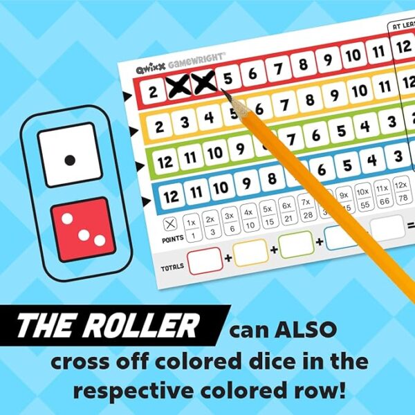 Qwixx: The frantic dice rolling game that everyone plays at once! For ages 8+, 2-5 players, from Gamewright - Image 7
