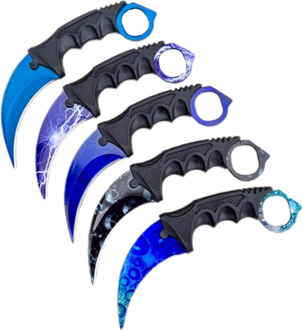 Fixed Blade Knife, Stainless Steel Outdoor Tool with Sheath for Fishing, Camping and Survival, 1 PCS Knife, Random Color - Image 2