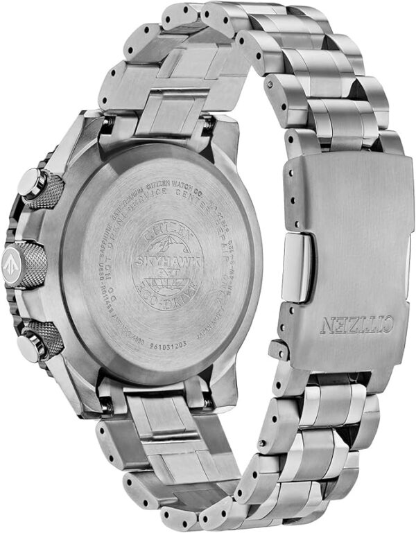 Citizen Men's Promaster Air Skyhawk Eco-Drive Super Titaniumâ¢ Watch, Atomic Timkeeping Technology, Power Reserve Indicator, Luminous, Anti-Reflective Crystal, 45mm (Model: JY8108-53E) - Image 5