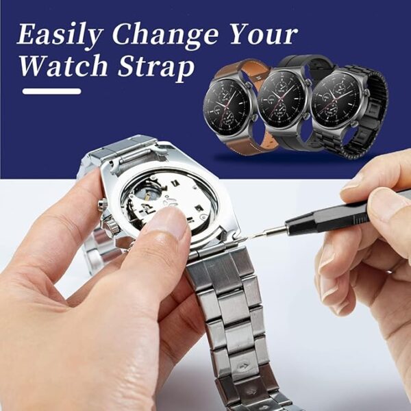 ã2025 UpgradeãEventronic Watch Repair Kit, Professional Watch Battery Replacement Tool Kit, Watch Link & Back Removal Tool, Watch Tool Kit with Spring Bar, Case Opener, Link Remover, Carrying Case - Image 6