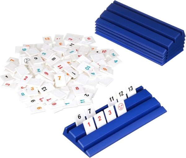 Rummikub Six Player Edition - The Classic Rummy Tile Game - More Tiles and More Players for More Fun! by Pressman , Blue - Image 5