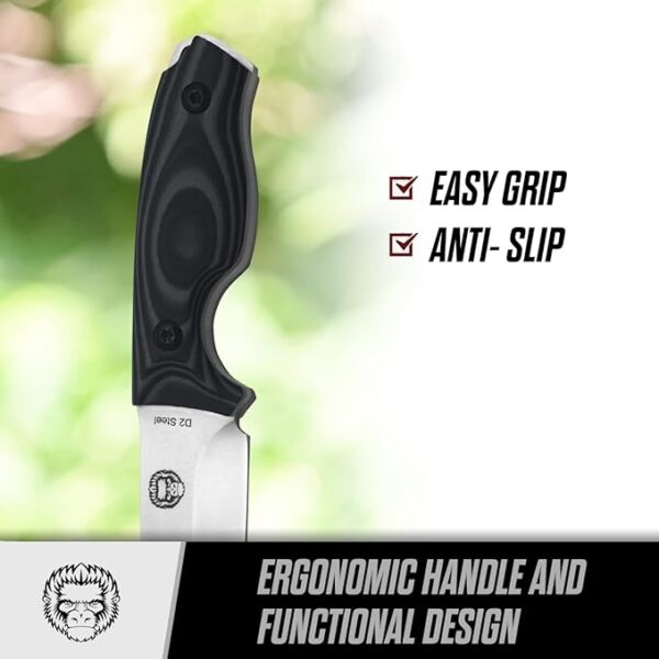 Chopping D2 Survival Knife and D2 Survival Neck Knife Giftset Bundle - Image 5